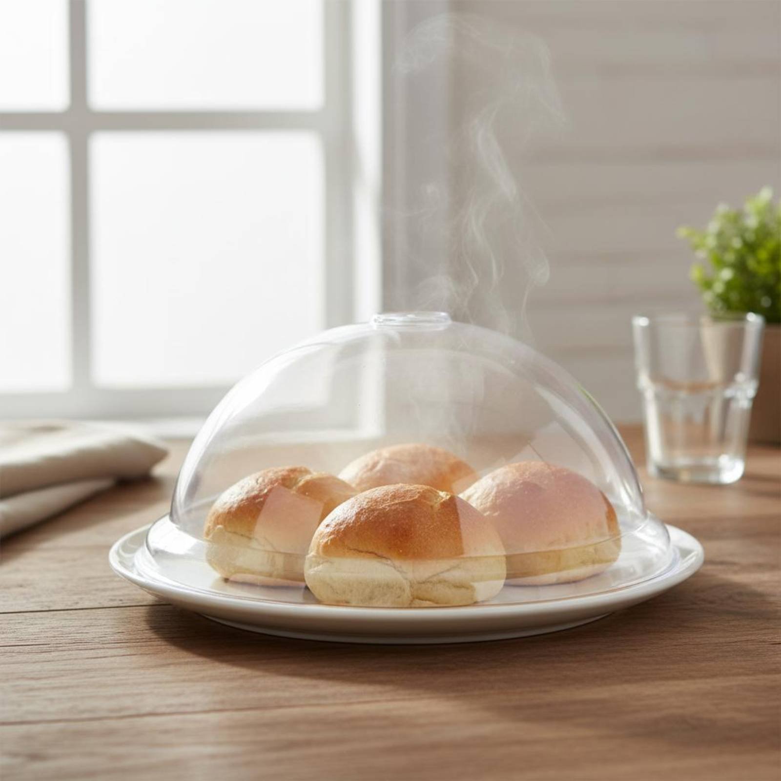 Plastic Dome Clear - Cloche alimentaire transparente pour réfrigérateur, couvercle