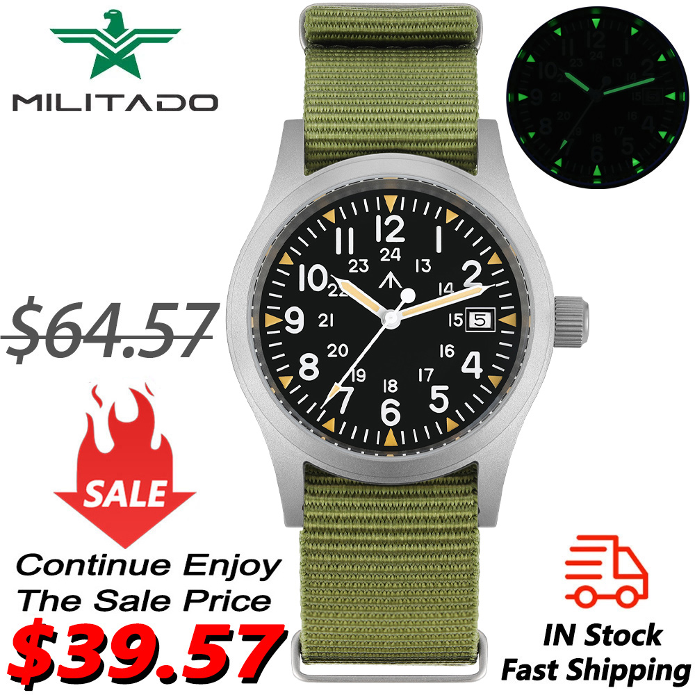 Plastic Dome Clear - Militado ML05 montre militaire Ronda 515