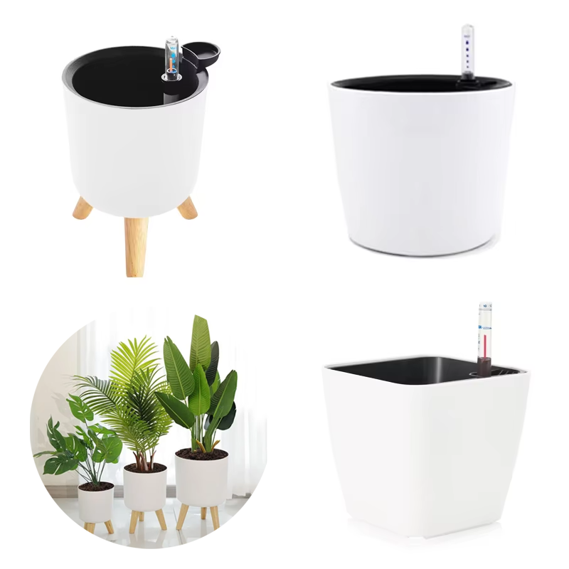 Self Watering Insert - Pot de fleurs en plastique d'intérieur,