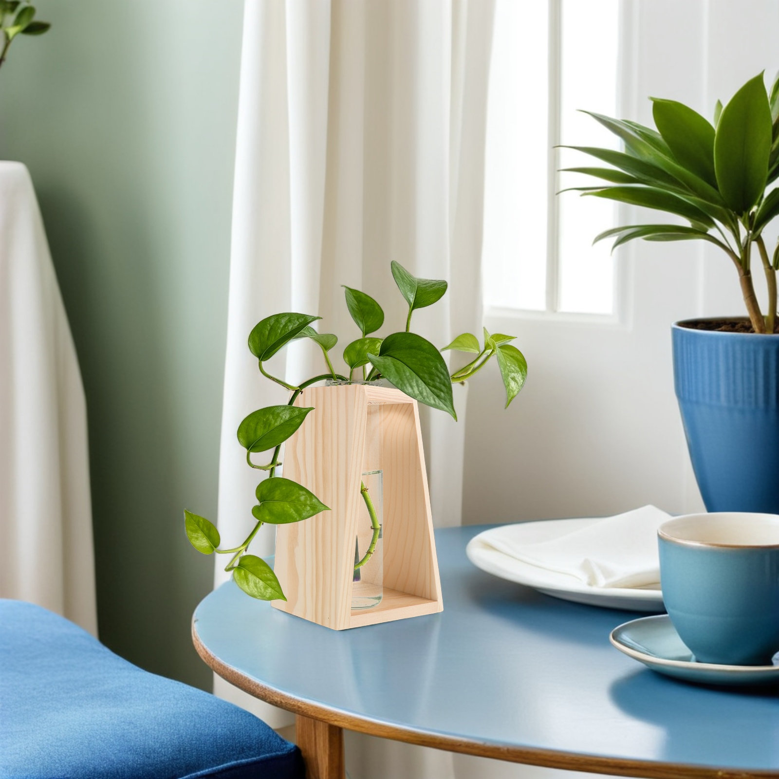 Propagation Station Vase - Support en bois stable pour pot