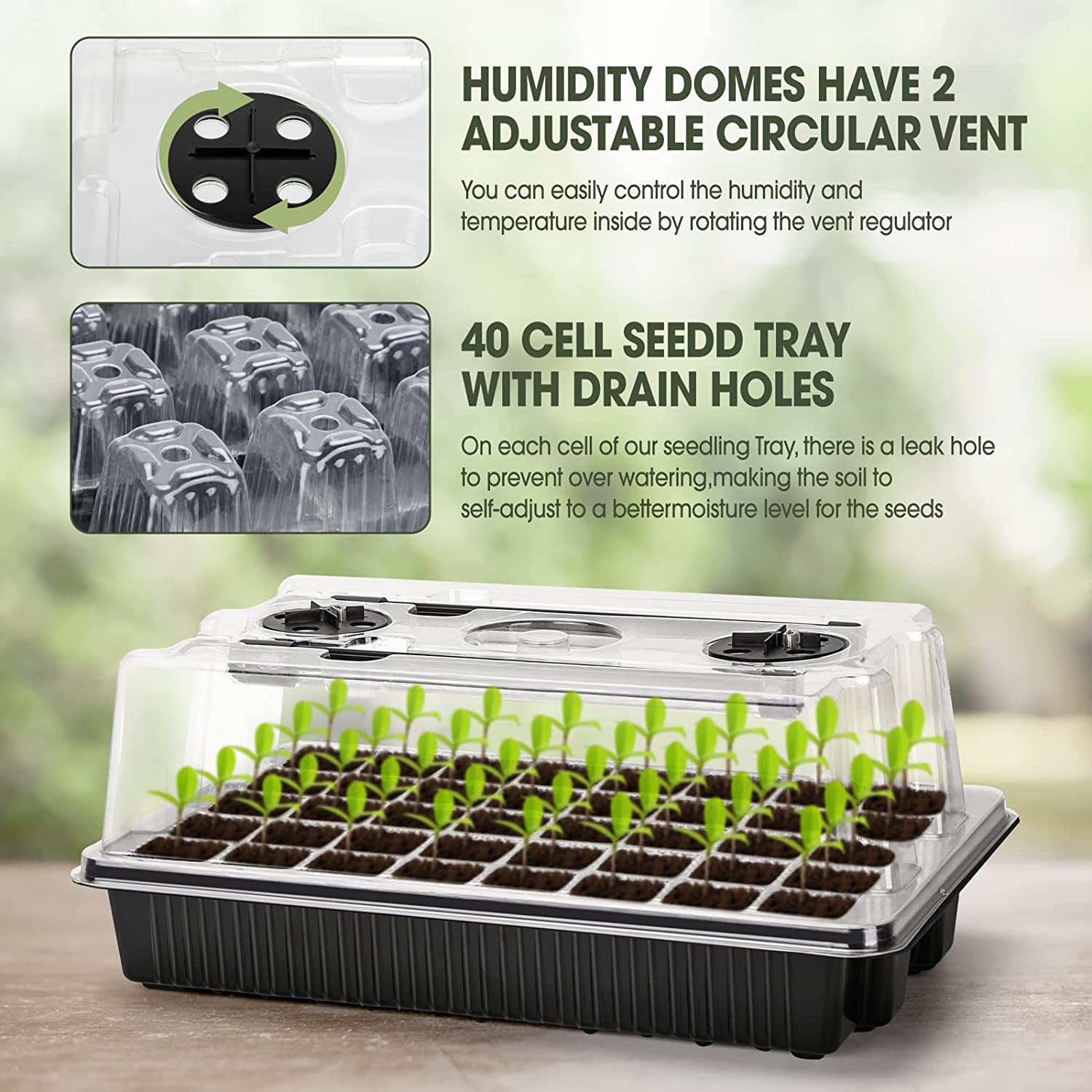 【Meilleur】 1 ensemble de plate - Humidity Dome Kit avis et prix