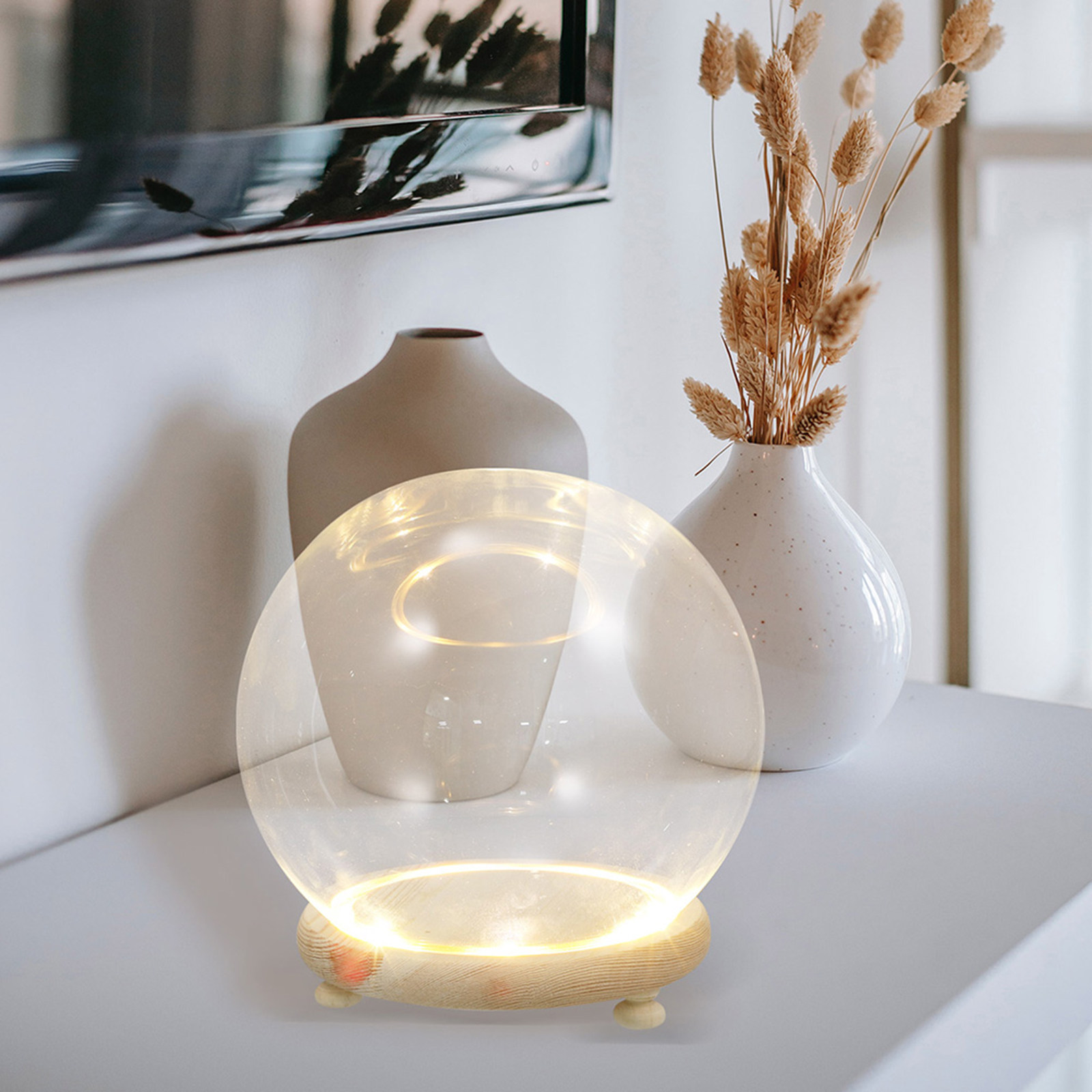 Cloche en verre transparente p - Plastic Dome Clear avis et prix