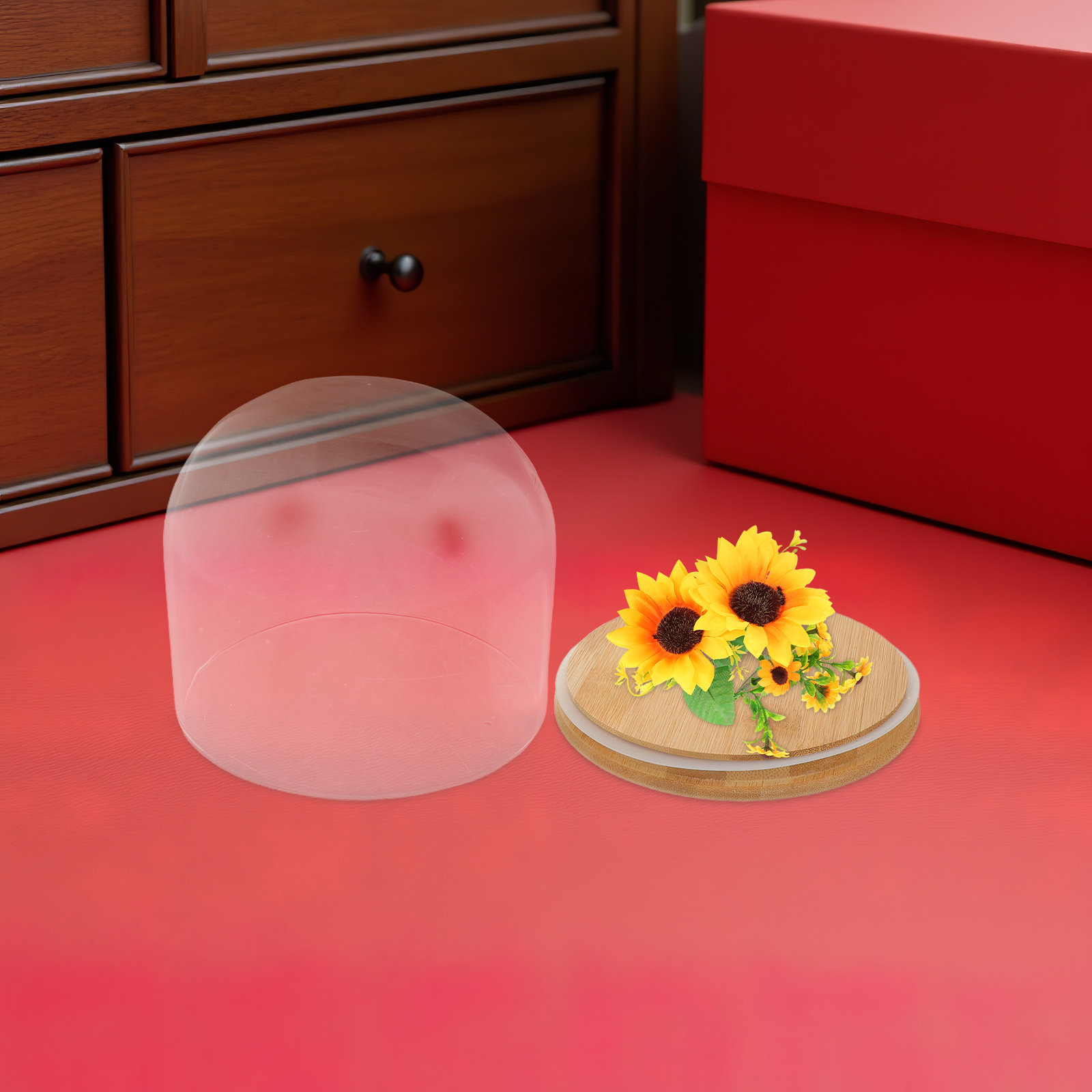 Cloche en verre transparent av - Plastic Dome Clear avis et prix