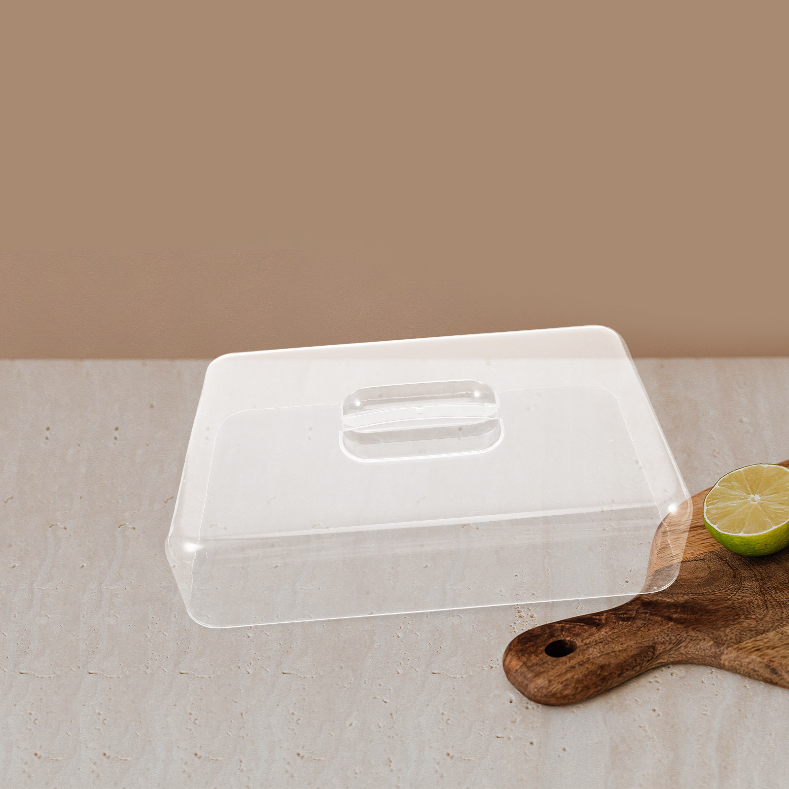 Lot de 2 dômes à gâteau rectan - Plastic Dome Clear avis et prix