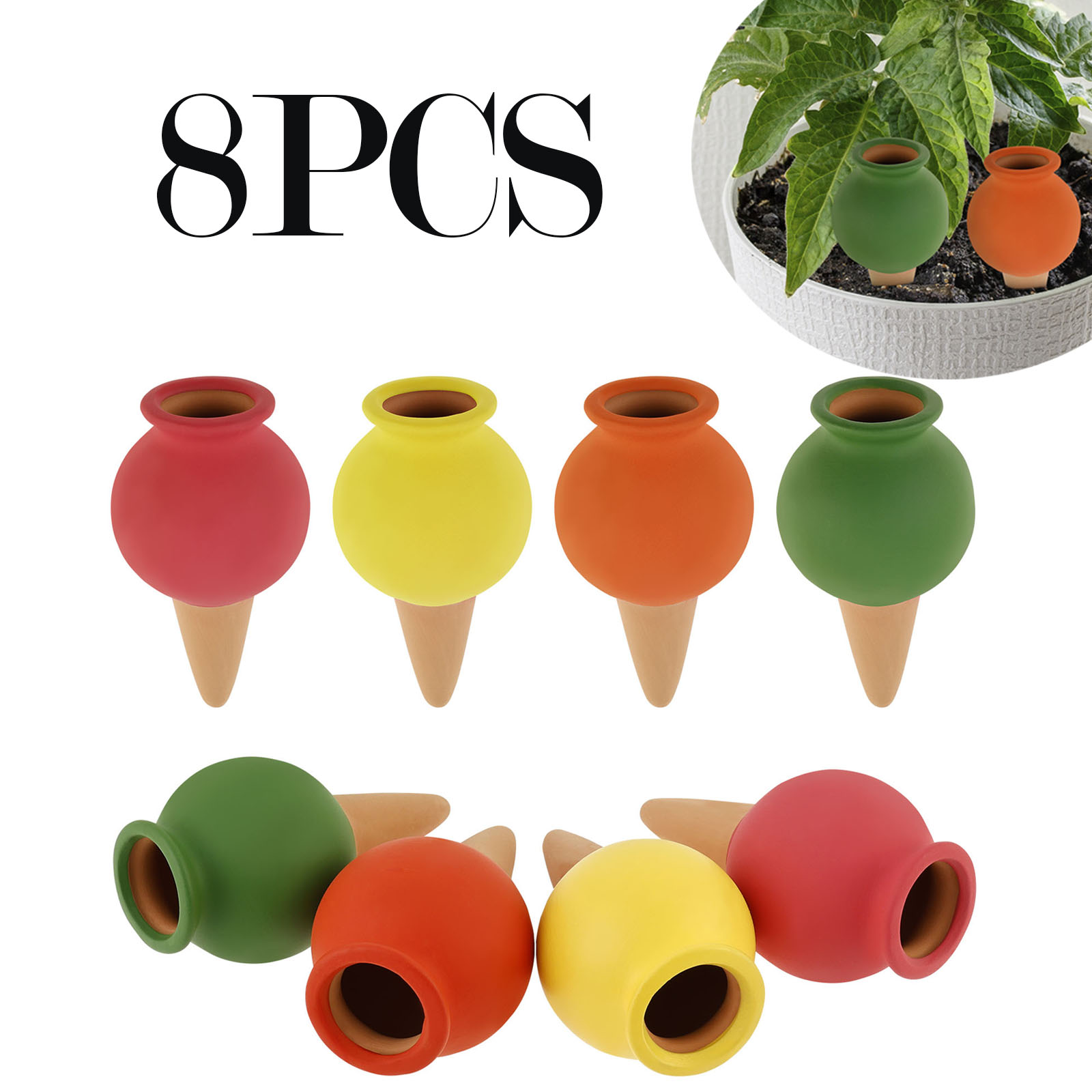 8 pièces Terrecotta auto-arros - Self Watering Insert avis et prix