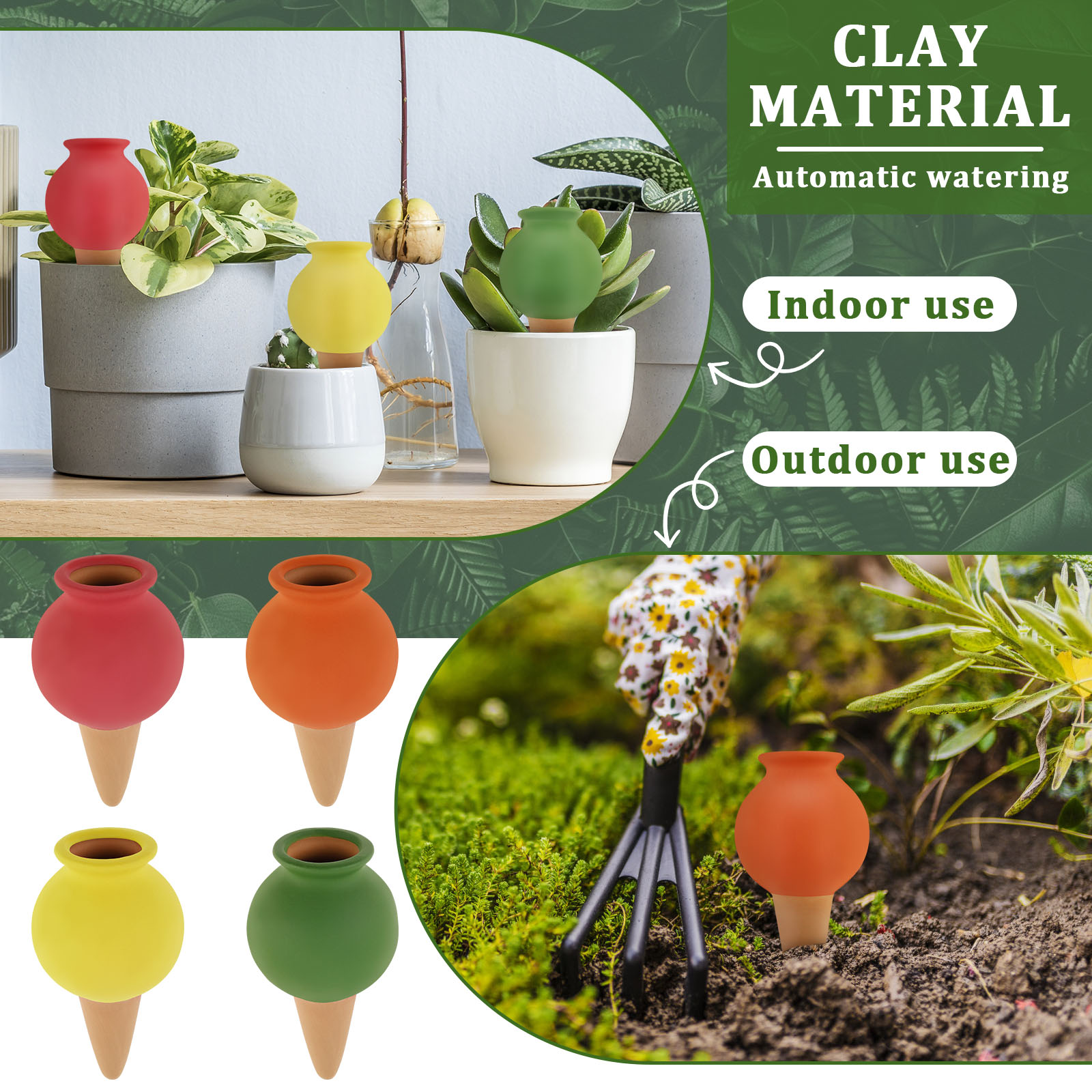 8 pièces Terrecotta auto-arros - Self Watering Insert avis et prix