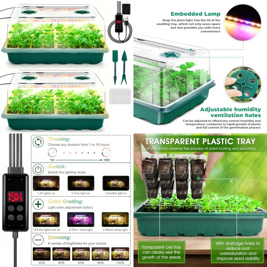 Plateau de semis avec lumière  - Humidity Dome Kit avis et prix