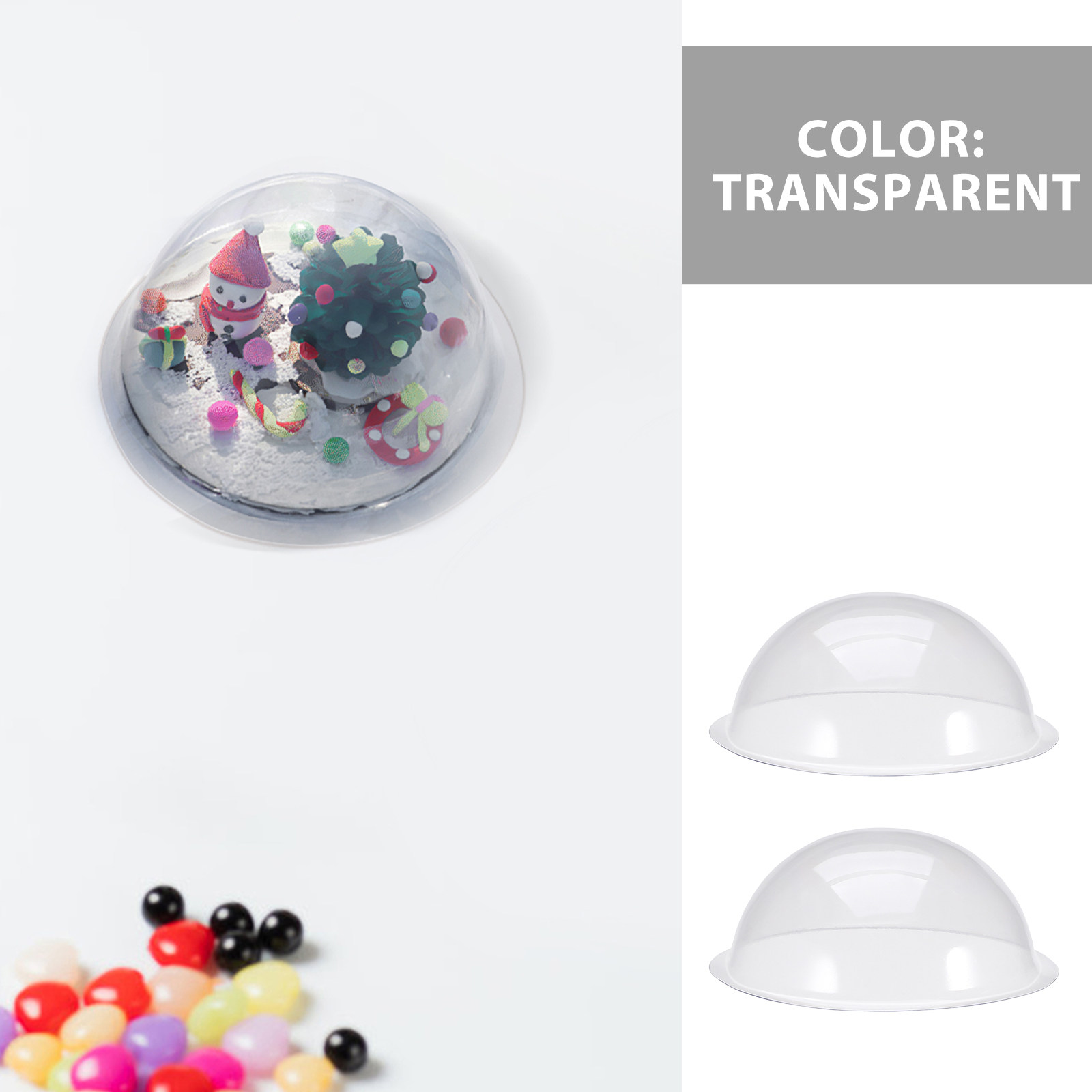 12 dômes de boules à neige tra - Plastic Dome Clear avis et prix